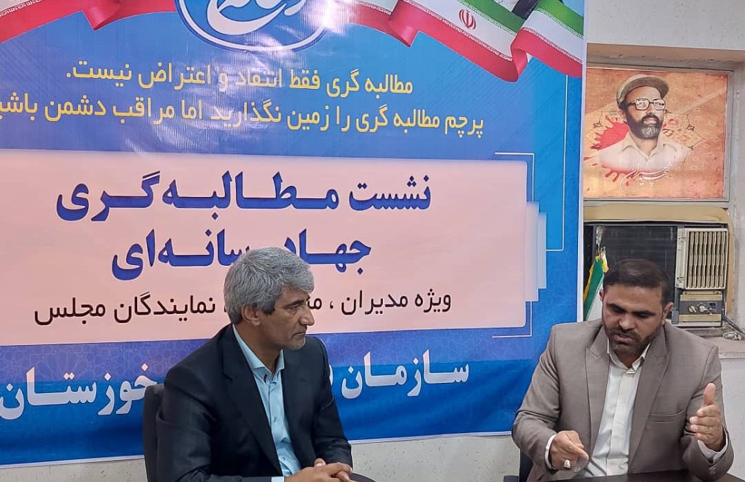 دیدار معاون امور اقتصادی استانداری با مسئول بسیج رسانه خوزستان