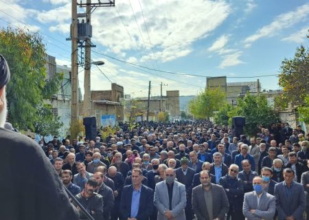 اجتماع بزرگ فاطمیون و تشییع شهید گمنام در شهرستان باغملک