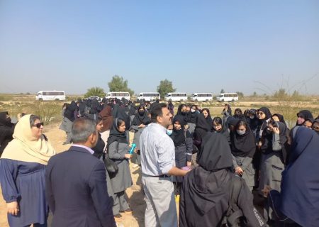 اردوی دانش آموزی راهیان پیشرفت از مرکز بازسازی ذخایر آبزیان شهید ملکی اهواز