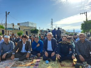 همزمان با سراسر کشور ، نماز با شکوه عید سعید فطر در شهرستان باغملک برگزار شد