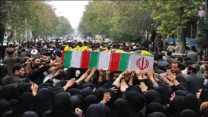 تشییع و خاکسپاری پیکر مطهر یک شهید گمنام در اهواز