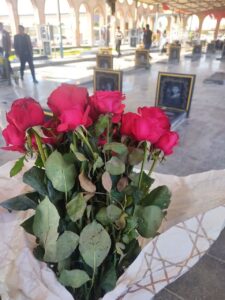مراسم غبار روبی و عطر افشانی گلزار مطهر شهدا در شهرستان باغملک
