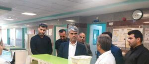 منتخب مردم در مجلس دوازدهم از بیمارستان شهید طباطبایی باغملک بازدید کرد