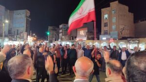 مردم شهرستان باغملک در حمایت از حمله پهپادی ایران به اسرائیل تجمع کردند